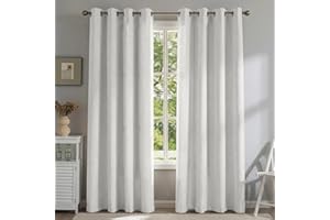 DrapeMaster PFAS Free SageGreen Linen Curtains 63 inch Length 2 Panels Set Burg 100% Blackout Long Drapes for Bedroom Living 