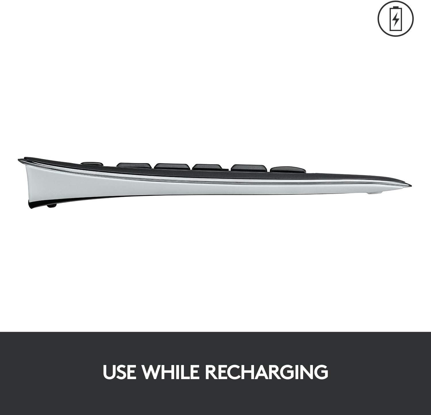 Logitech K800 Wireless Illuminated Keyboard — Backlit Keyboard, Fast-Charging, Dropout-Free 2.4GHz Connection: Electronics
