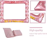 YAAVAAW 50th Birthday Inflatable Selfie Frame Rose Gold Giant Photo Booth Frame view 3
