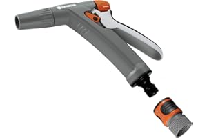 GARDENA N9115-FP-U Frost Proof Nozzle (Variable Spray Patterns), Water Stop