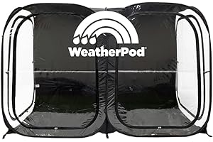 UNDER THE WEATHER WeatherPod® The Original Shark Tank Side-by-Side™ 2-4 Person Pop-Up Pod - Stay Warm, Dry, and Out of The Sun - Weather Pod for Sports, Rain, or Wind - Simple to Set Up and Tear Down