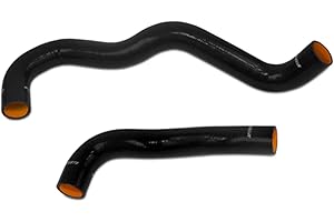 Mishimoto MMHOSE-F250D-03BK Silicone Radiator Hose Kit Fits Ford 6.0 Powerstroke 2003-2004 Black