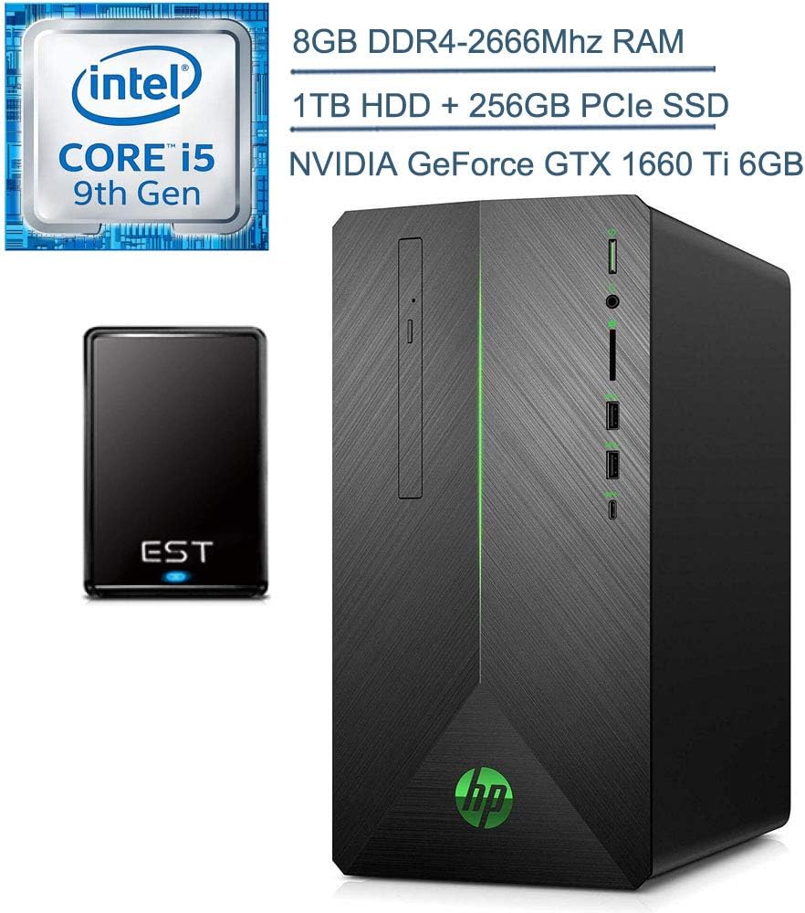 2020 HP Pavilion 690 VR Ready Gaming Desktop Computer, 9th Gen Hexa