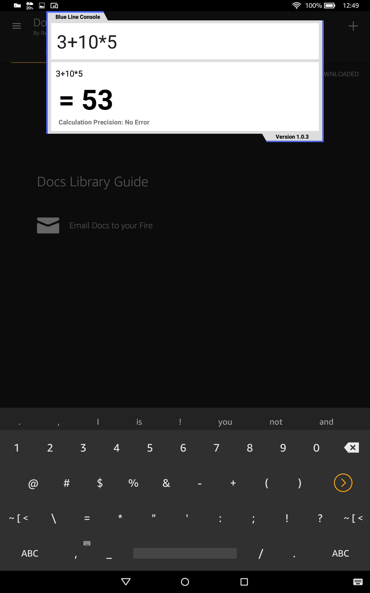 Blue Line Console keyboard based launcherAmazon.frAppstore for Android