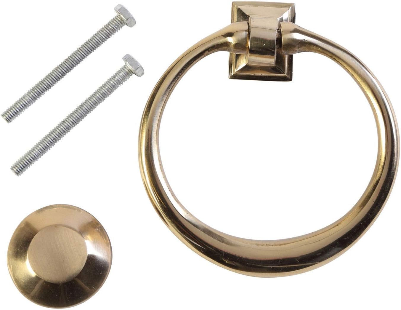 Sandleford Circular Door Knocker - Polished Brass