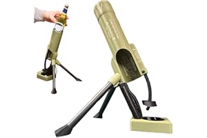 Beer Bottle Mortar Bottle Opener Mortar Beer Bottle Opener Heavy-Duty Tactical Cap Launcher Hands-Free Push Down Opener Men's