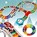 192 Pieces Flexible Race Track Playset - Magic Journey Rainbow Create a Road Super Snap Speedway STEM Building Toy with Race Car for Kids