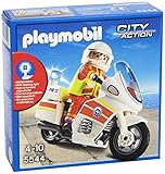 PLAYMOBIL Emergency Motorcycle with Light Building Kit