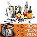 Bar Set 17-Pieces Jumbo Bartender Kit – Premium Cocktail Set Mixology Kit for Bar and Home - All-In-One Cocktail Shaker Set - Bartender Mixology Barware Set for Men and Women - Bar Tools Martini Kit