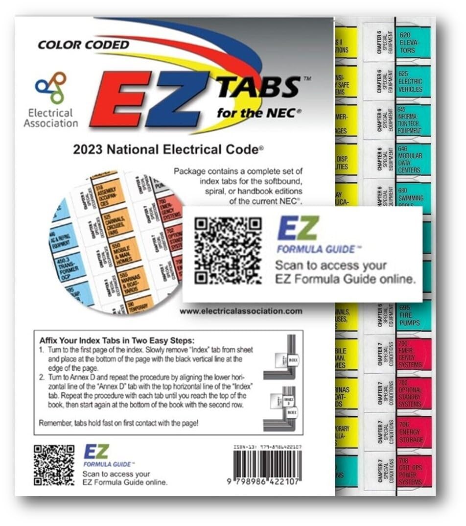 2020 National Electrical Code (NEC) Paperback (Softbound), With EZ Tabs (Color Coded) And EZ Formula Guide 2020 Editions In | Whizz Science Education - Foto 10