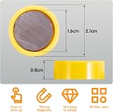 Wukong 24Pcs Round Fridge Magnets 6 Colors 30mm 8mm Thick with Iron Box view 5