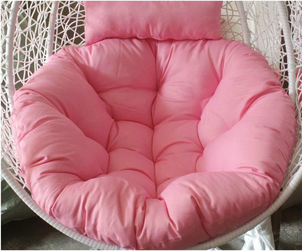 KKLTDI Soft Swing Seat Cushion, Breathable Washable Round Hanging Swing Chair Cushion Hammock Seat Pad-pink 105cm(41inch)