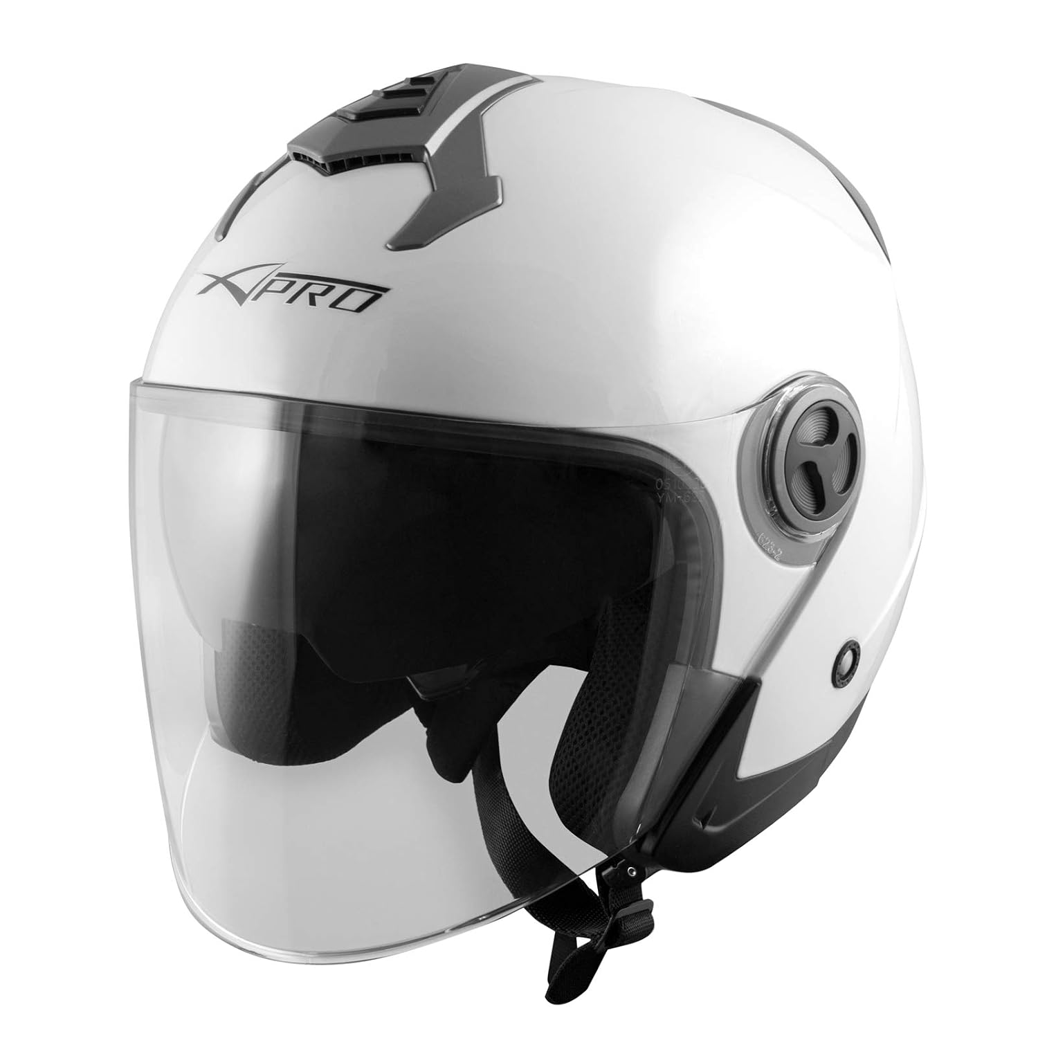 Casco Jet Moto Aperto Con Visiera Parasole - Omologazione ECE 22-06, Antigraffio, Taglia L (59 Cm)