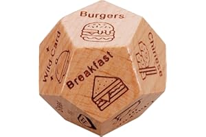TENDIREN Valentines Day Date Night Dice, Couple Food Dice Decider for Women Men Boyfriend Girlfriend, Anniversary Naughty Wood Dice Gifts Couple Game for Husband Wife Coworker, Christmas Birthday Gifts for Her