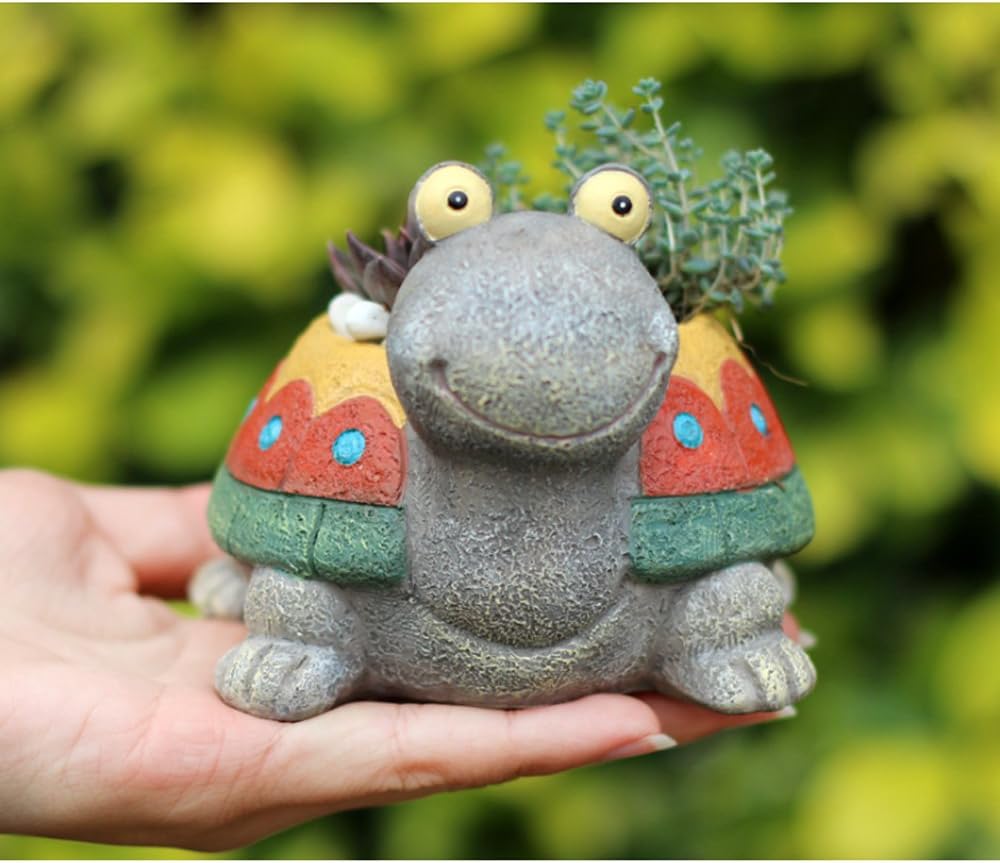 Vendita calda all'aperto giardino decorazione tartaruga vaso di fiori piantatore