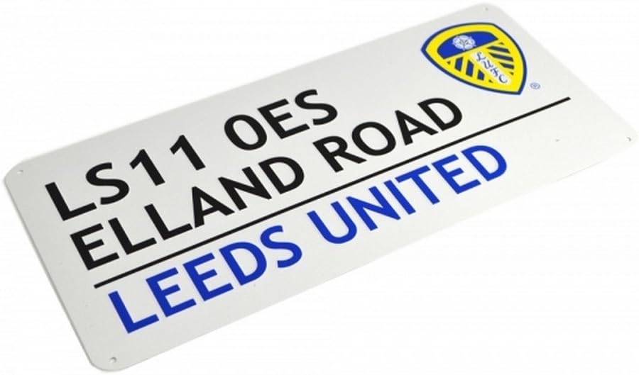 Leeds United Official Street Sign MultiColour Amazon.co.uk Sports