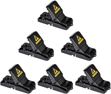 Amazon 6個セット マウストラップ ねずみとり捕獲器 鼠ネズミ捕り器 マウス対策 ねずみ退治 家庭 菜園台所 無毒無害 設置簡単 再利用可能 罠 対策 駆除機 サイズ11 5 5 5cm 害獣 害虫対策器