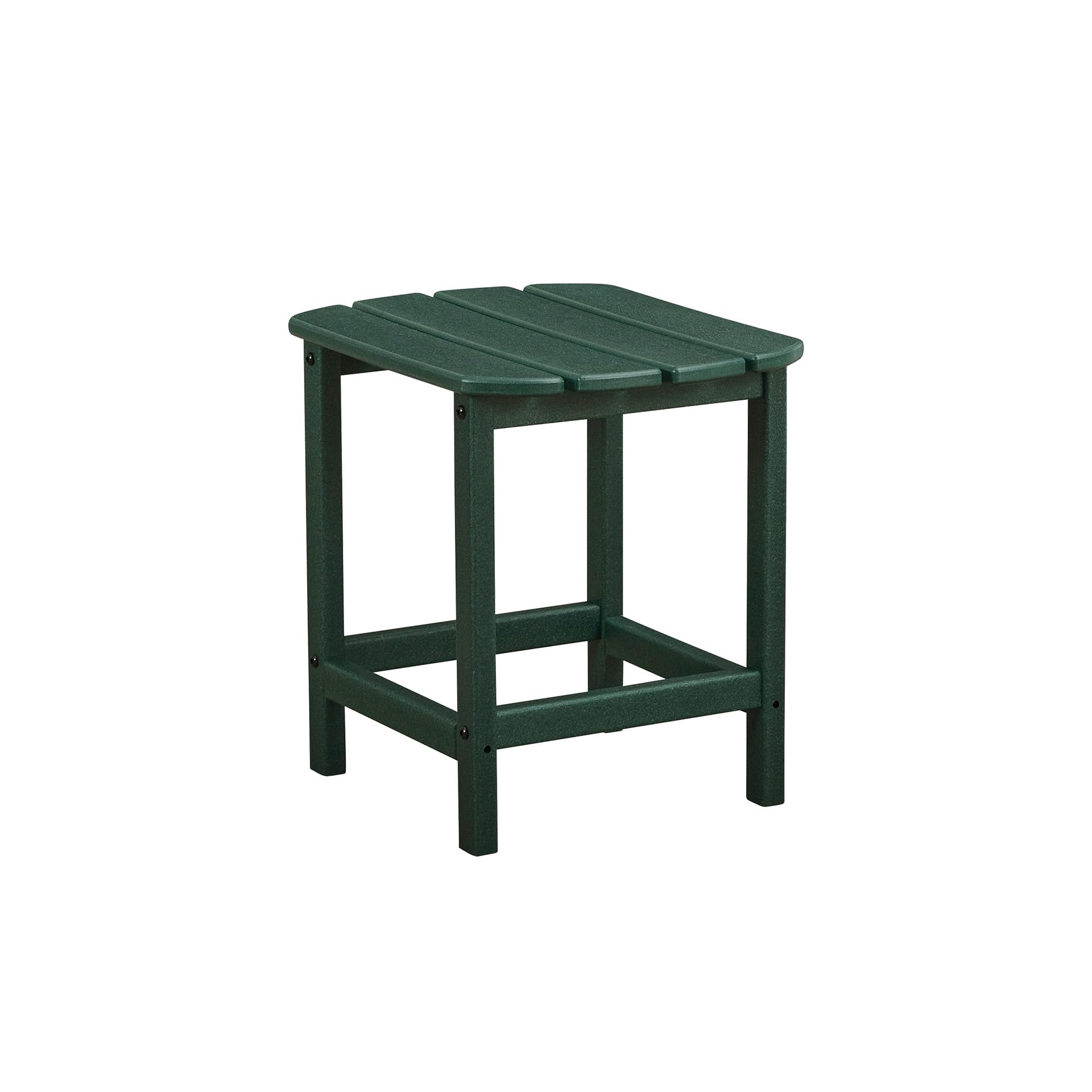 Signature Design by Ashley Karson City Contemporary Outdoor Weather Resistant End Table with Slatted Design, Green Image