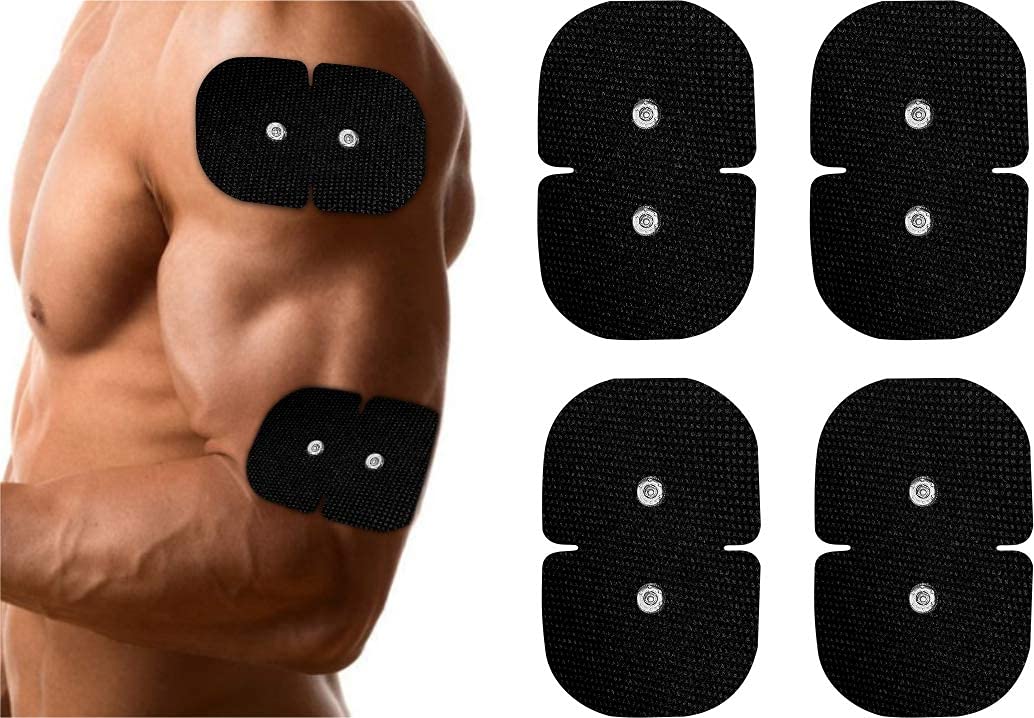 TENSPAD SILVER Set of 4 Double Electrodes for Sport-Elec Devices ( Action, Global Stim, Farmastim, MultisportPro)