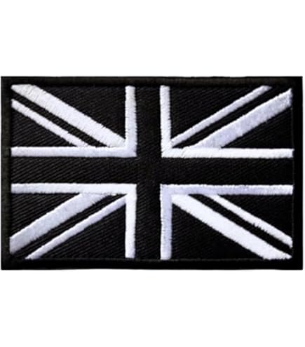 Union Jack Patch UK Flag Patch - Union Jack British Embroidered Iron/Sew On Badge, England GB National Pride Iron On Sew On British Badge - Foto 5