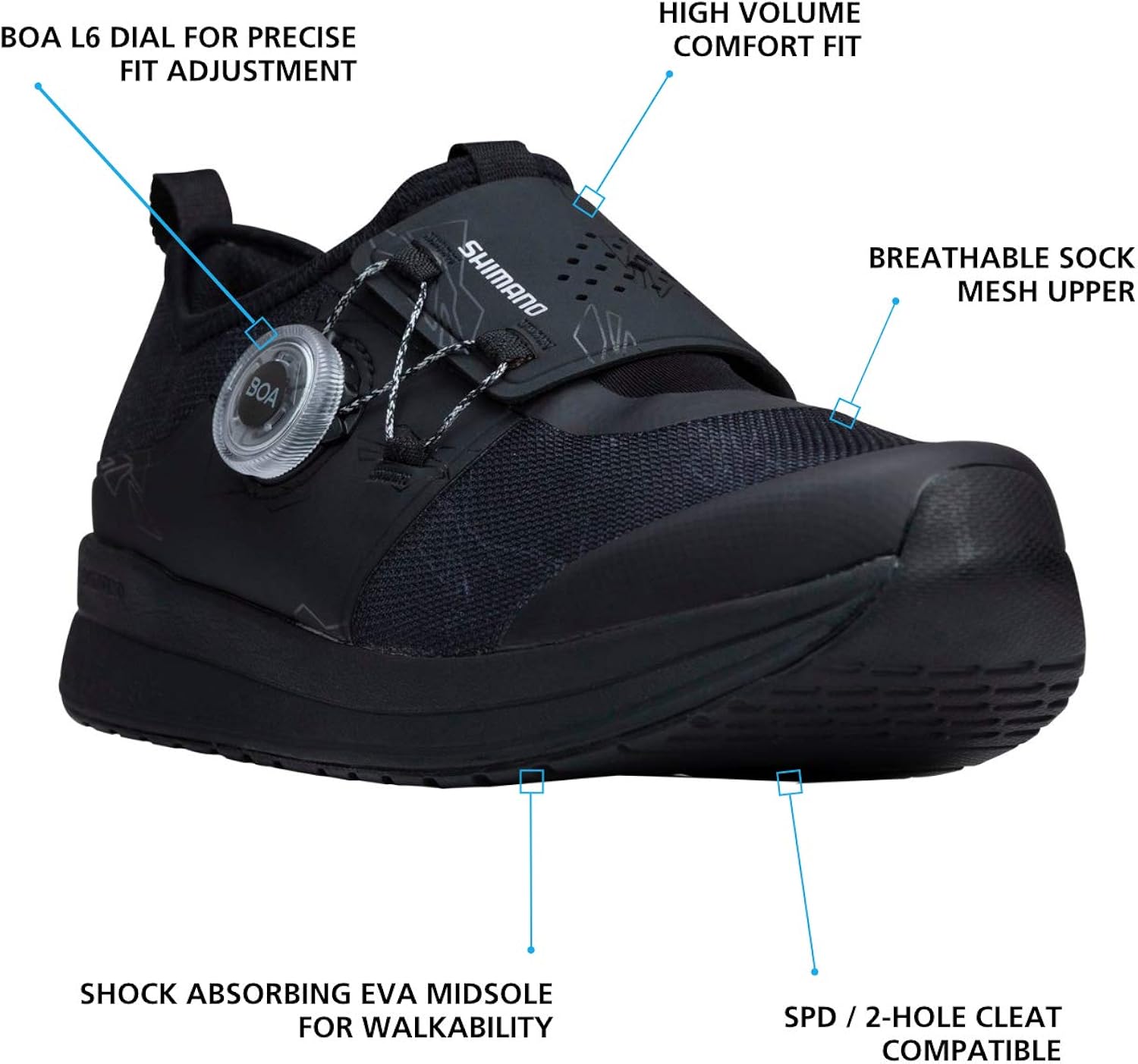  | SHIMANO SH-IC300 Confidence Inspiring Indoor Cycling Shoe | Cycling