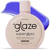 Glaze Supergloss Color Conditioning Gloss With Dispensing Pump – Hydrating Semi-Permanent Color Toning Hair Gloss & Shine Boost – For Light Blonde Hair – 6.4 Fl Oz - Purple - Pearl Blonde