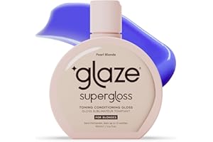 Glaze Super Gloss Colour Conditioning – Pearl Blonde for Light Blonde Hair – Semi-Permanent Purple Toning Hair Mask & Gloss t