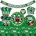 Football Super Bowl Party Supplies Set Game Day Accessory Football Themed Value Pack Including Concession Stand Banner, Plate, Cups, Napkins, Plastic Table Cloth Tailgate Party Supplies Touchdown Sunday or NFL Party Supplies Serves 20