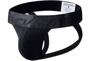 JOCKMAIL Mens Jockstrap Briefs Athletic Jockstrap Cotton Seamless Thongs Underwear