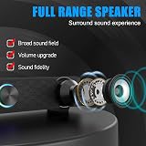 Smalody PC Speakers USB Soundbar with LED Lights, 5W Dual Driver view 5