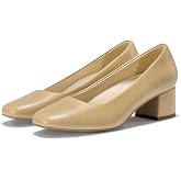 FITORY Women's Pumps, Closed Square Toe Chunky Block Heels Dressy Shoes | 1.77-Inch Low Heel, Arch Support, Memory Foam Insole, Fashionable &amp; Versatile for Work &amp; Business