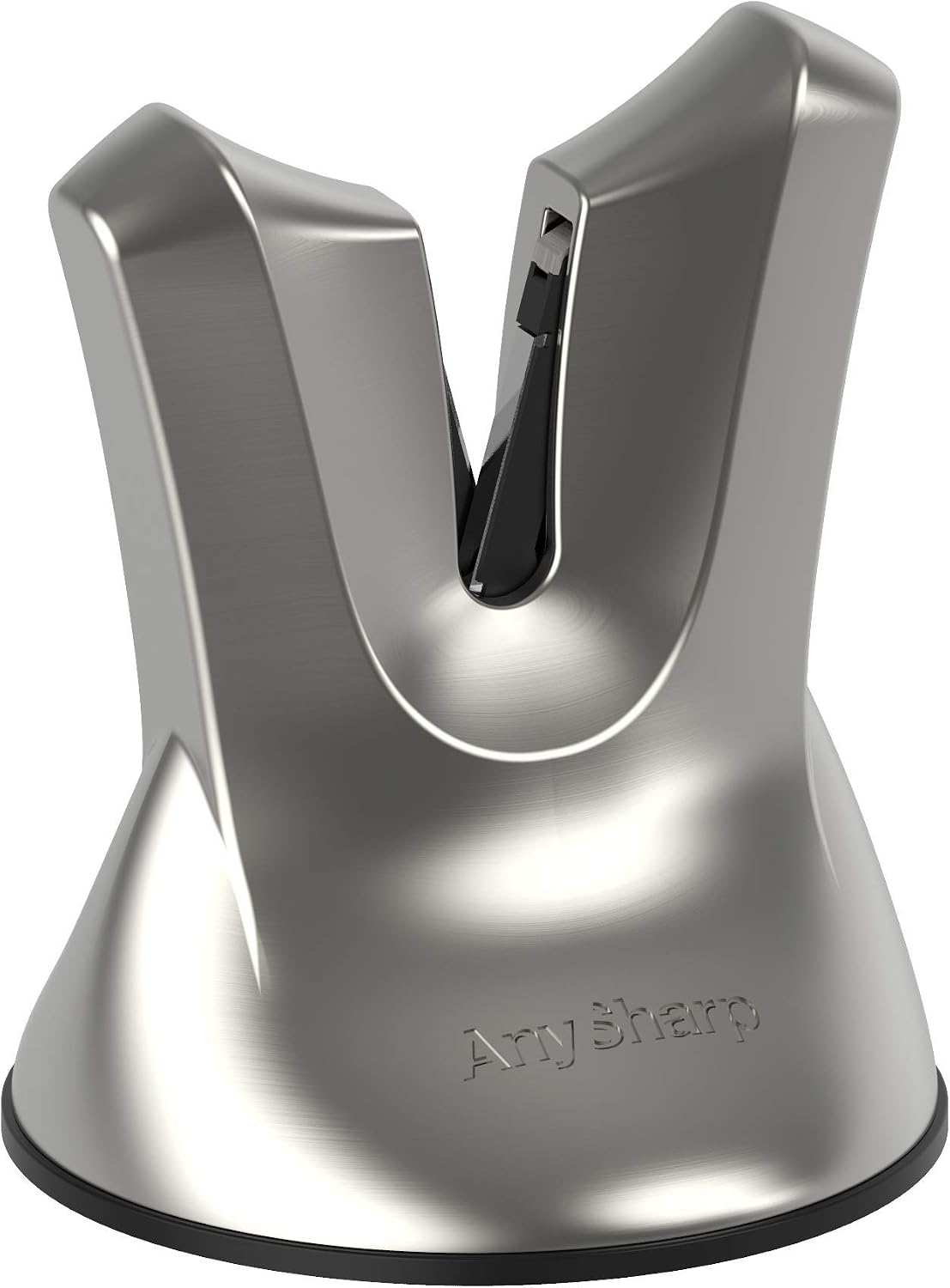 AnySharp XBlade Professional Knife Sharpener with PowerGrip, Silver