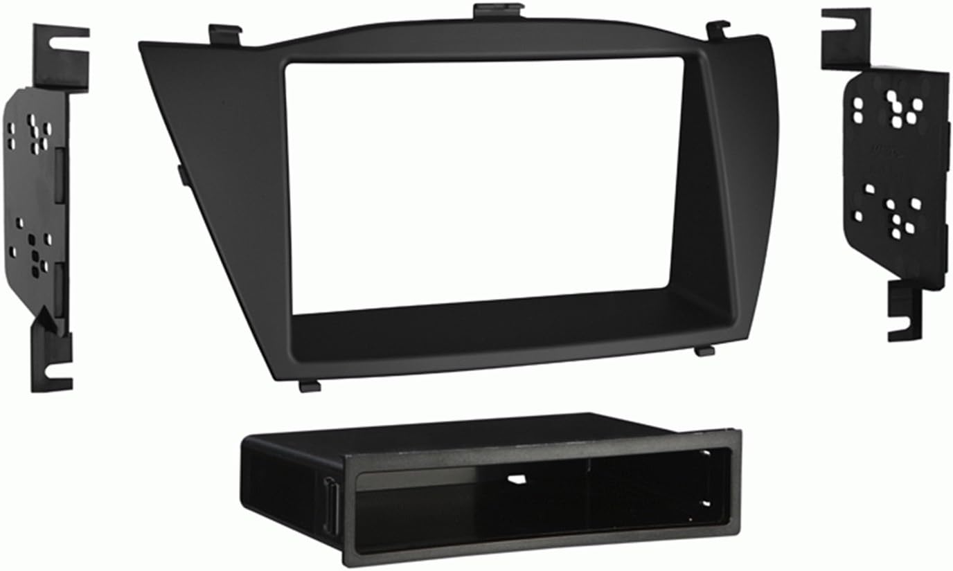 Metra 99-7341B Hyundai Tucson 2010-up Installation Dash Kit for Single or Double DIN/ISO Radios, Black