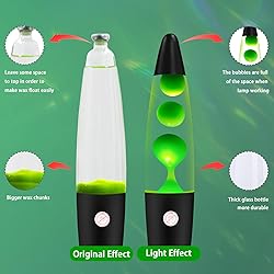 Vanful Green Magma Liquid Motion Lamp with Black