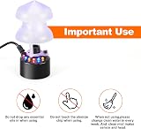 FITNATE Ultrasonic Mist Maker with Splash Guard 24V UK Plug LED Lights view 5