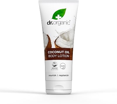 Dr. Organic Coconut Oil Lotion 200ml Moisturising Natural Cruelty-Free