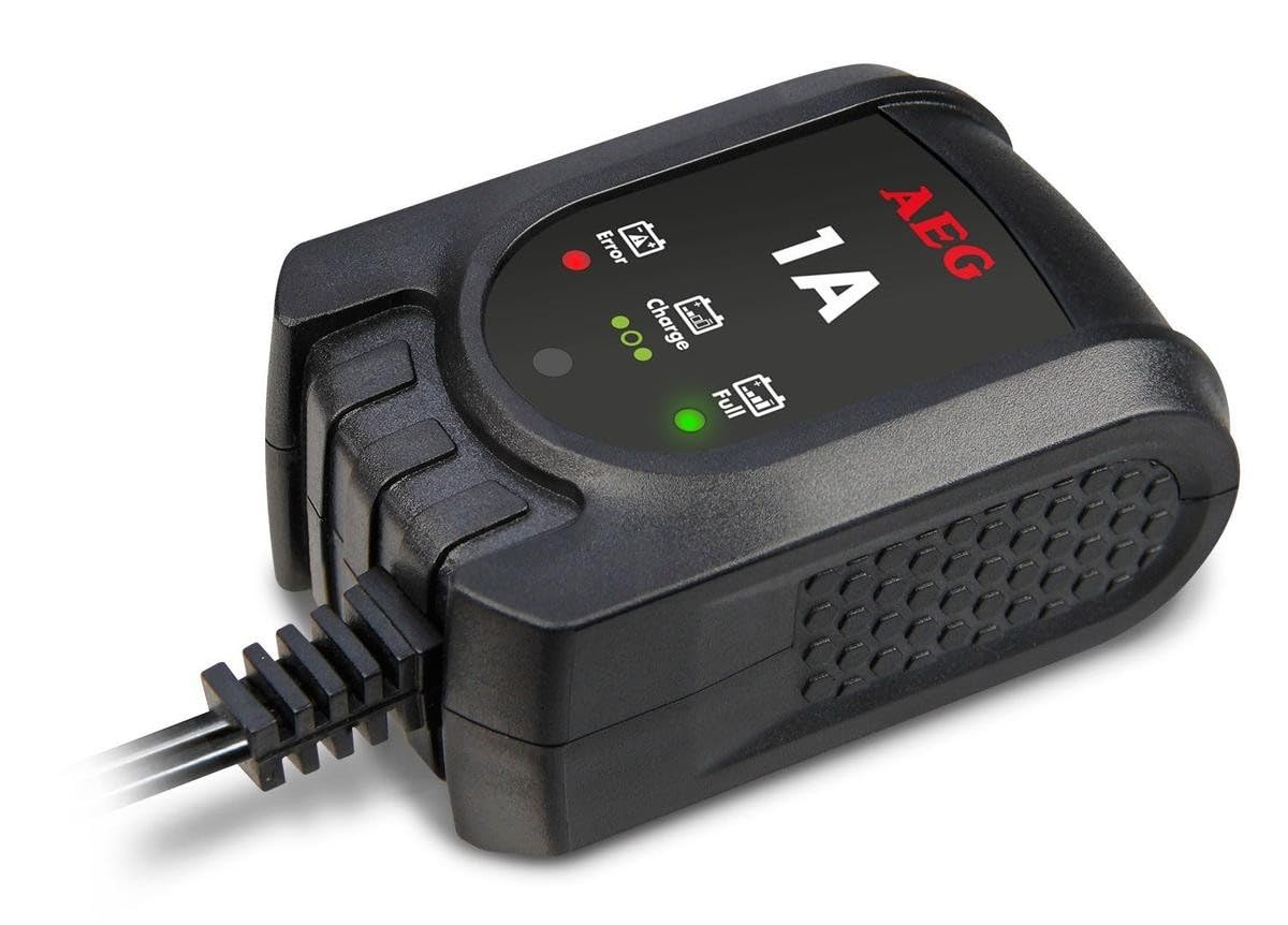 AEG Automotive 97175 microprocessor battery pulser MB 1.0, 12 V battery trainer 4 settings, trickle charger with safety functions