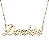 HUAN XUN Customized Custom Simple Any Name Necklace