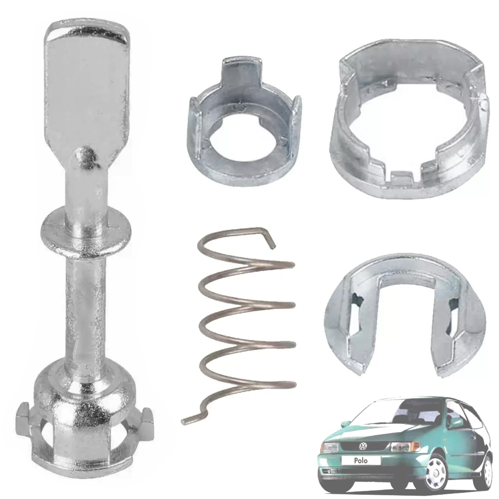 Twowinds Cylinder Lock Compatible with VW Polo 6N1 6N2 (1994-2001) Front Door Left or Right (Both Sides) 6N0837223A