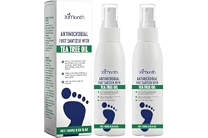 UIOECN 2PCS Foot Spray with Tea Tree Oil,Tea Tree Oil Feet Spray,Foot & Shoe Freshness,Quick-Drying and Travel-Friendly