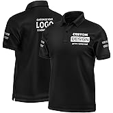 Custom Shirts, Custom Polo, Custom Polo Shirts for Men Personalized Golf Shirts Design Your Own Polos