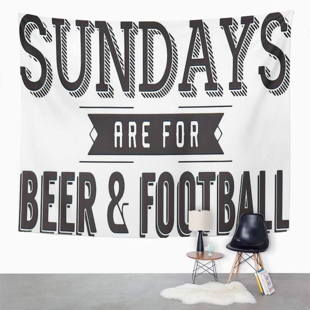 Y·JIANG Tapisserie amusante « Sundays Are For Beer » avec