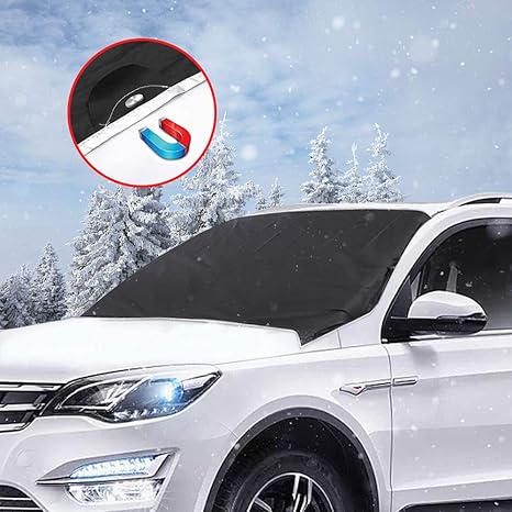 mixigoo Frontscheibenabdeckung Auto Scheibenabdeckung Windschutzscheibe Magnet Faltbare Abnehmbare Auto Abdeckung für die Win