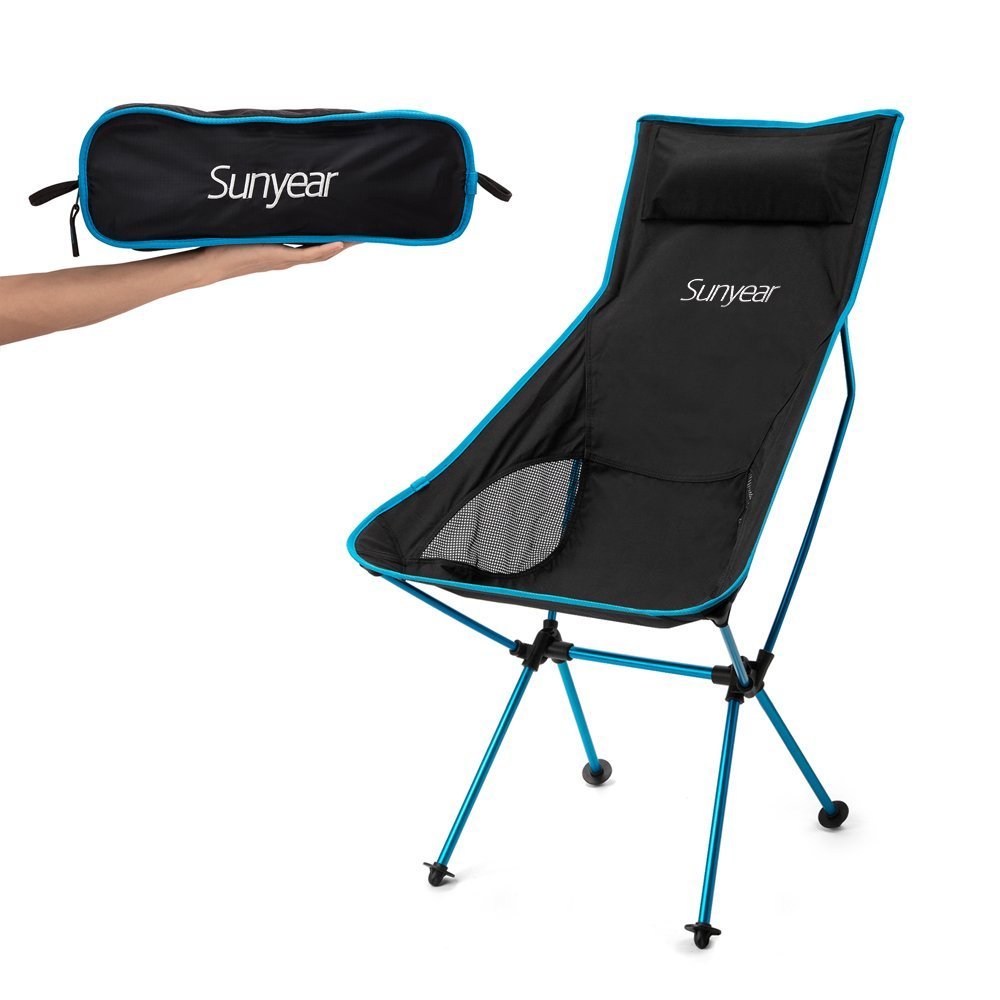 Sunyear Innovative Foldable Camp Chair Stuck Slip Proof