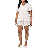 Amazon Essentials Women's Cotton Modal Short Pajama Set - Discontinued Colors
