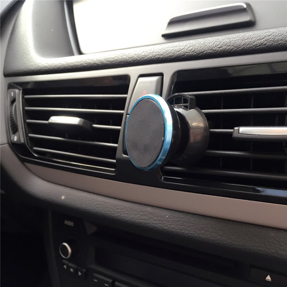 Car Phone Holder, XINYI Magnetic Mount Cell Phone Holder for Air Vent Stand for iPhone 8 / X / 7 / 7P, Galaxy S8 / S7 Smartphones, Blue