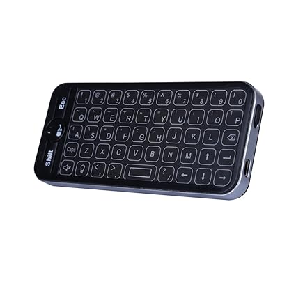 Ipazzport Wireless Keyboard And Full Screen Touchpad Mouse Combo With Backlit 2 4ghz Mini Keyboard With Rechargeable Remote Control For Android Tv - 
