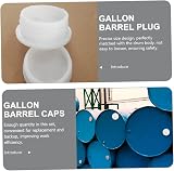 VILLFUL 10Pcs Plastic Drum Bung Caps for 200L Barrels - Leak-Proof Seal view 7