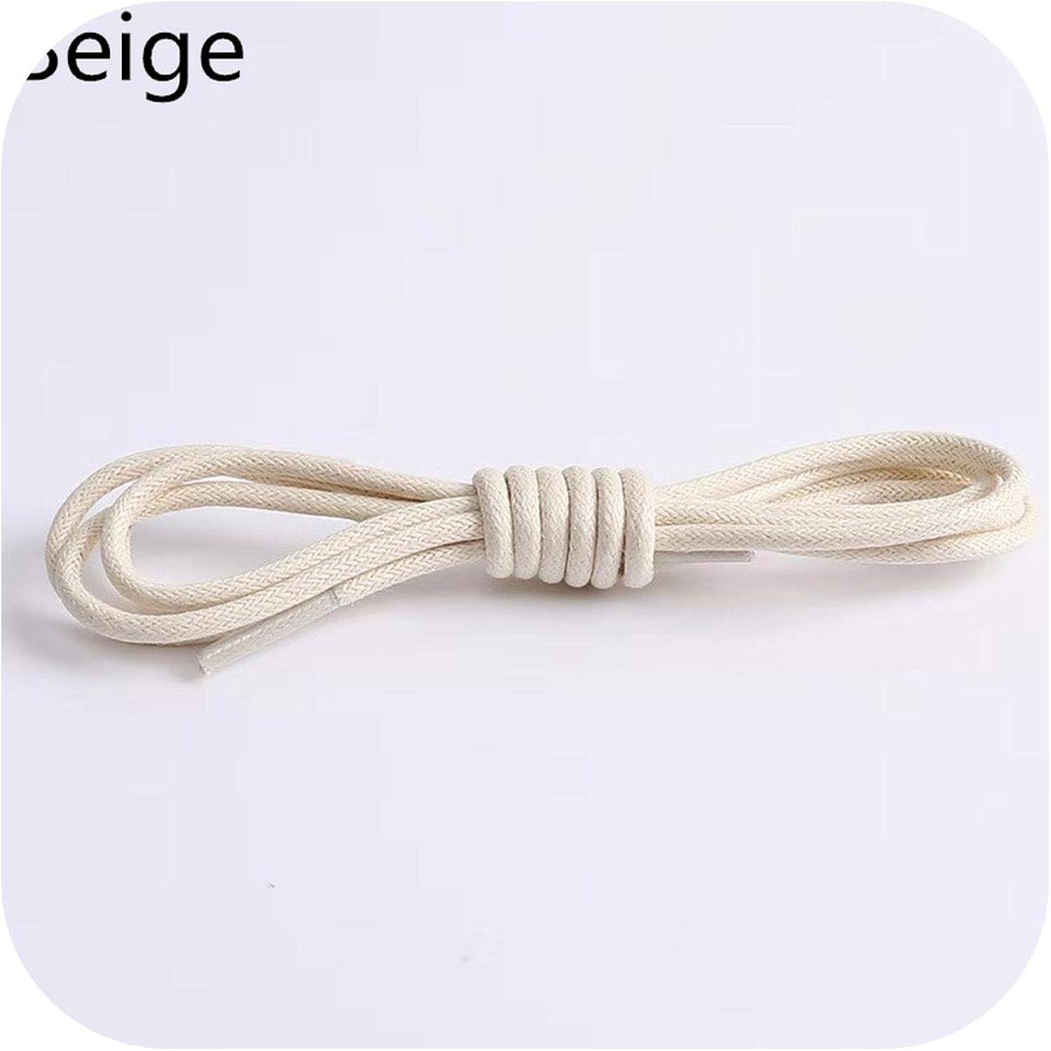 1Pair Waxed Cotton Round Shoe laces Leather Waterproof ShoeLaces Martin