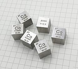 Cobalt Cube - 10mm Pure Metal Element Cubes - Laser
